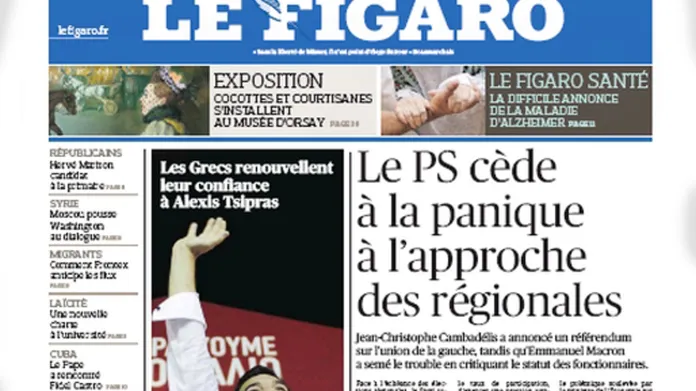 Le Figaro k výsledkům řeckých voleb