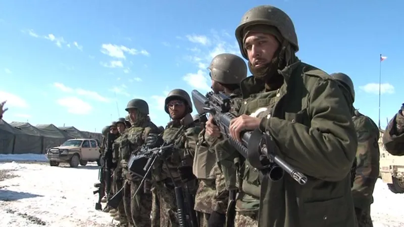 Afghánská armáda v provincii Wardak