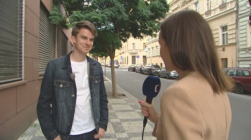 Karel Kovář během rozhovoru s Kateřinou Etrychovou