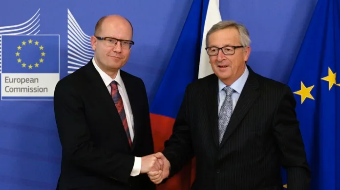 Bohuslav Sobotka a Jean-Claude Juncker