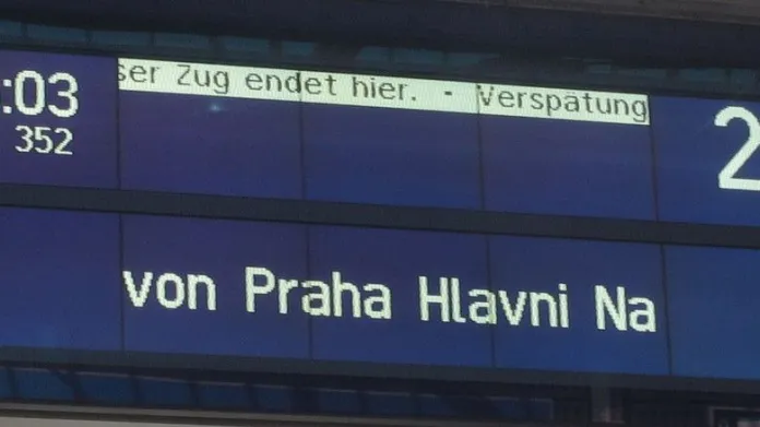Vlaky z Prahy do Mnichova přijíždějí čtyřikrát denně, čtyři spoje každý den také odjíždějí