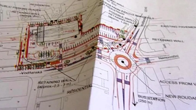 Plán na stavbu hypermarketu v Prachaticích