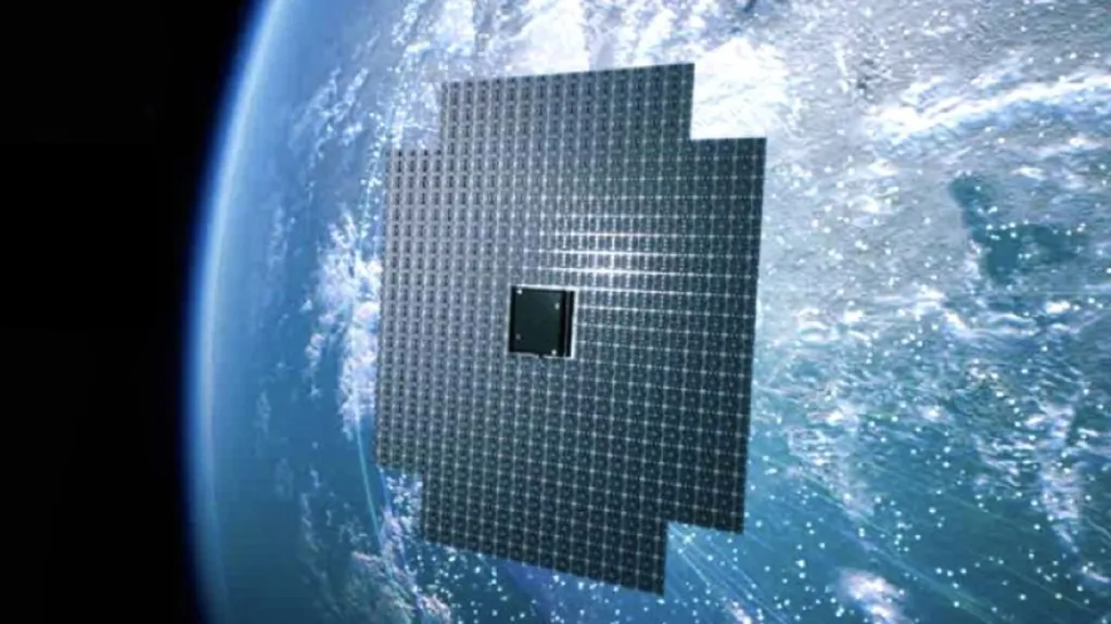 Vizualizace satelitu BlueWalker 3