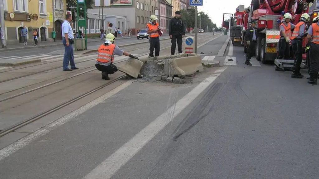 Hasiči u nehody