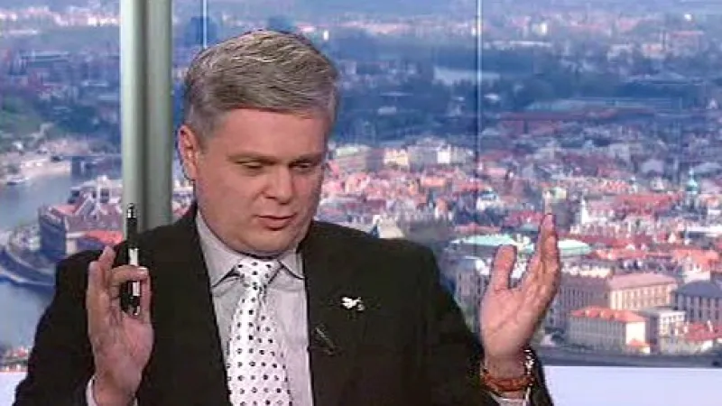 Poslanec Vlastmil Tlustý (ODS) v Otázkách Václava Moravce