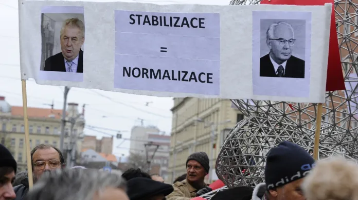 Kritici Miloše Zemana v Brně