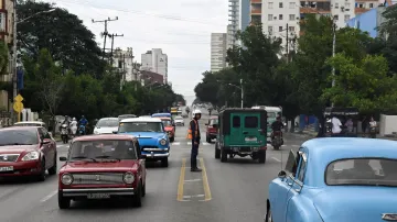 Pohled na hlavní město Havana, archivní snímek