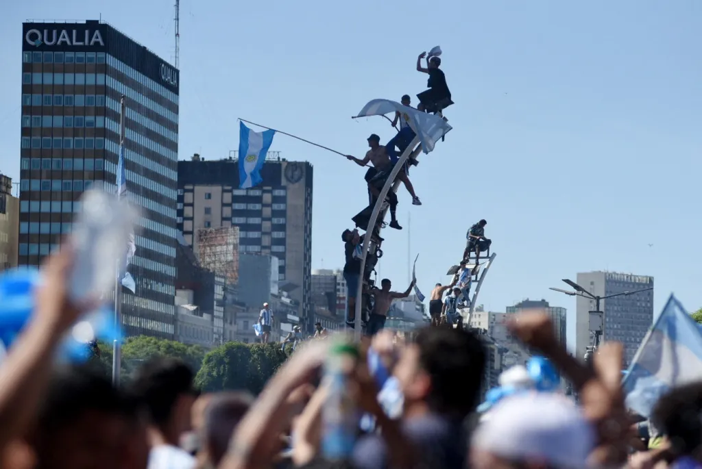 Oslavy argentinského vítězství