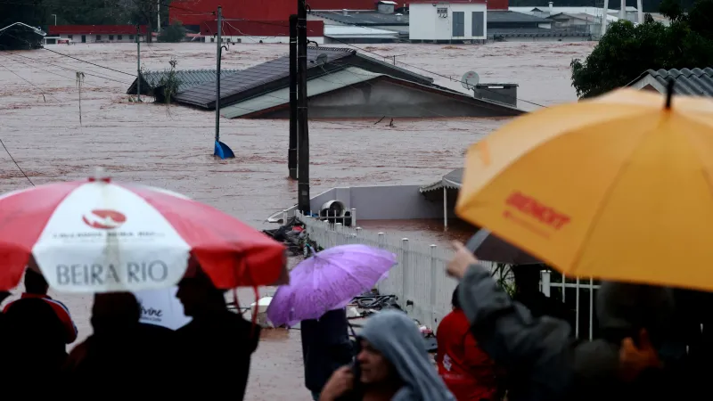 Záplavy na jihu Brazílie