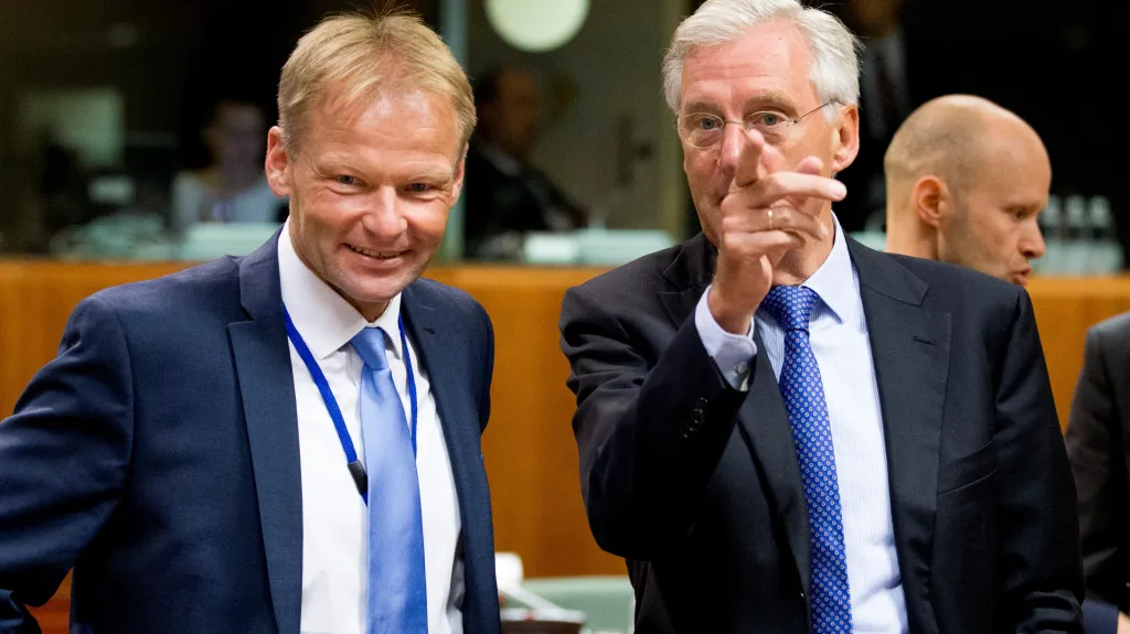 Budoucí slovenský ministr hospodářství Vazil Hudák (vlevo)