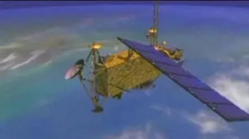 Studio ČT24  o pádu satelitu