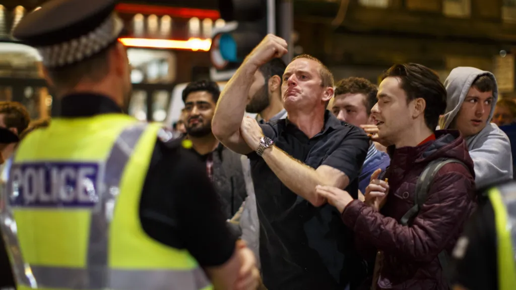 Potyčky v centru Glasgow