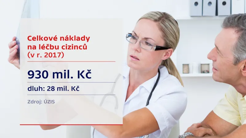 Celkové náklady na léčbu cizinců (2017)