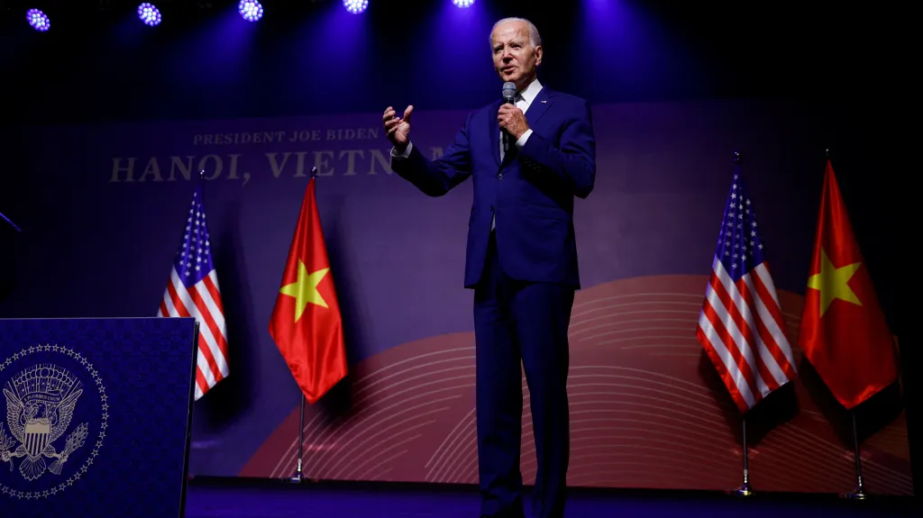 Americký prezident Joe Biden na návštěvě Vietnamu