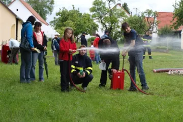 Dětský den u hasičů v Příbrazi