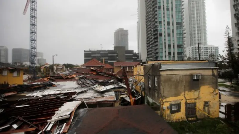 Následky hurikánu v Miami,  Autor: Carlos Barria,  Zdroj: Reuters