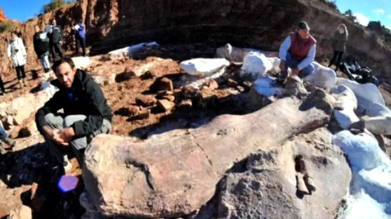 Nález obří kosti v Argentině