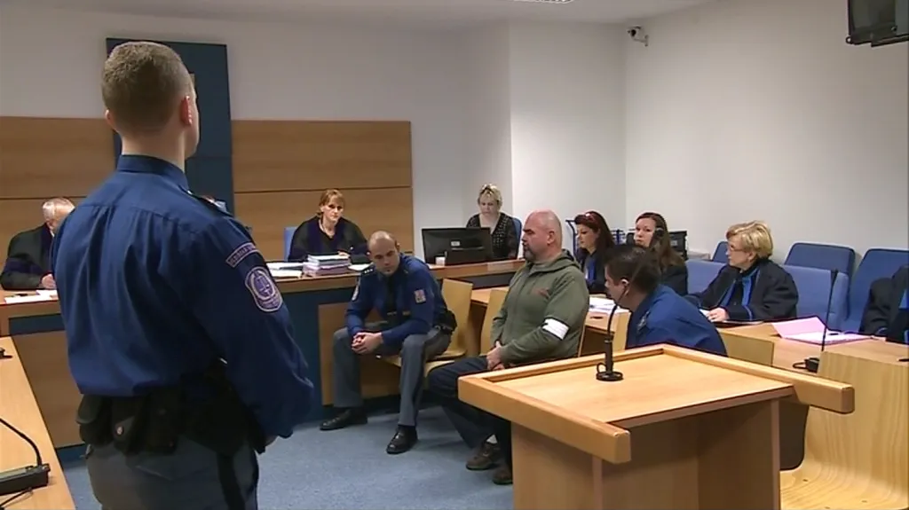 Jeden z vyděračů - Jaroslav Pavlík - před soudem