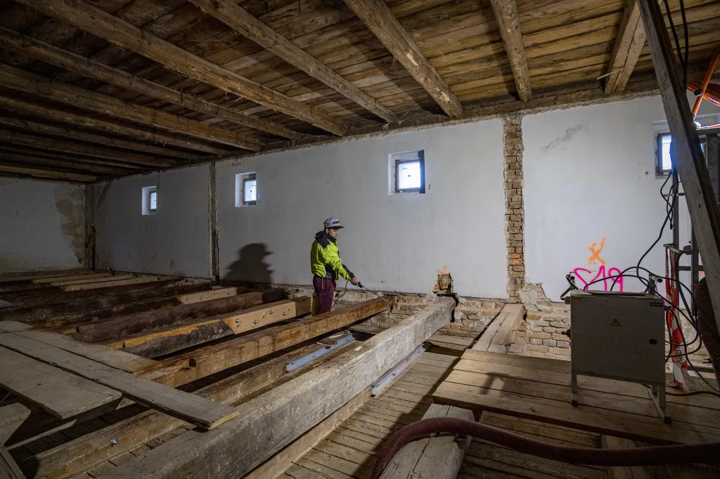 Podle vyjádření technického specialisty z libereckého magistrátu Jana Lajksnera rozsah poškození nemohl nikdo přesně znát i proto, že při přípravě projektu se dělaly, jak je obvyklé, jen sondy. Navíc se od průzkumu dřevokazná houba dál šířila