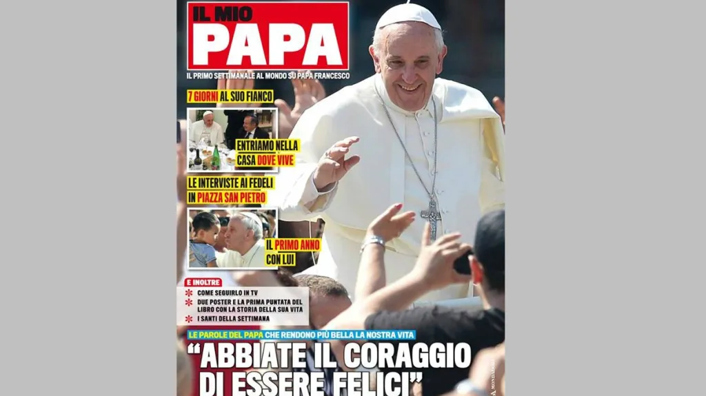 Titulní stránka magazínu Il Mio Papa