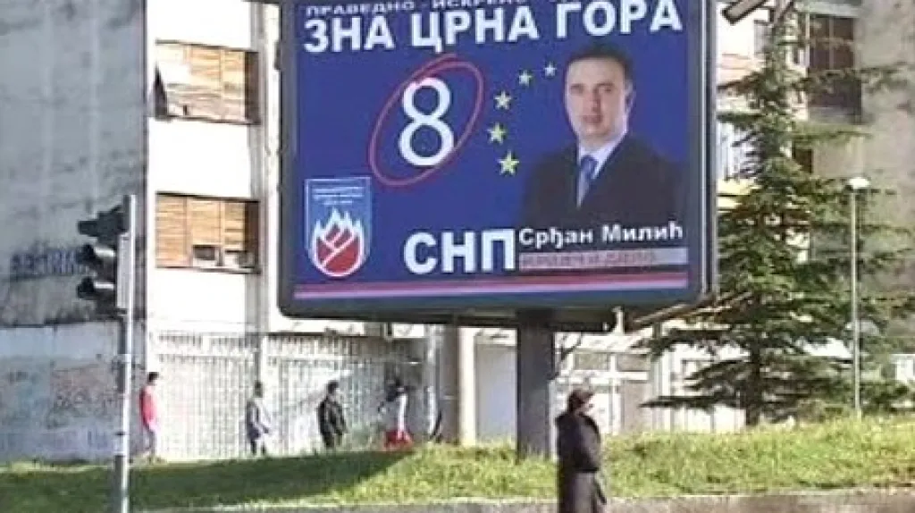 Volební kampaň v Černé Hoře