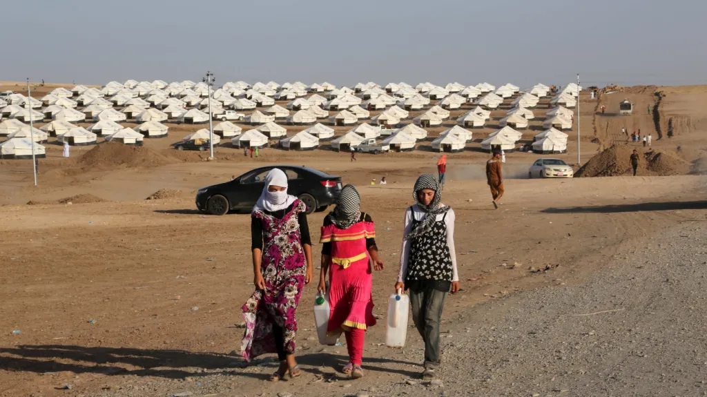 Uprchlický tábor jezídů