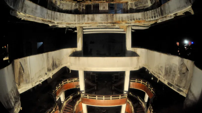 Interiér bývalého obchodního domu Ostravica