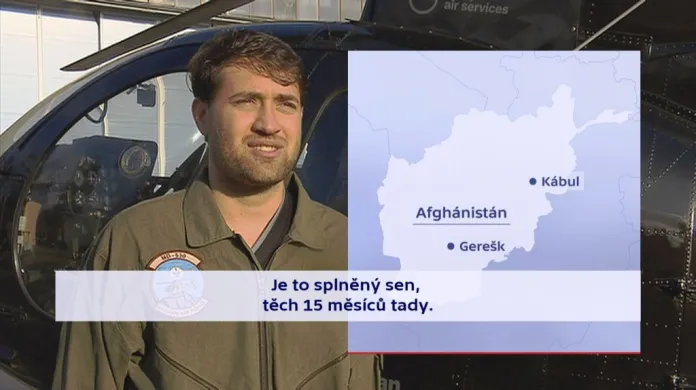 „Nedovolím, aby někdo plakal. Chci to dokázat. Chci sloužit své zemi. Tvrdě jsme trénovali a tvrdě studovali. Je to splněný sen, těch 15 měsíců tady,“ říká afghánský pilot vrtulníků, který pochází z Gerešku.
