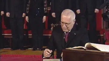 Podpis prezidentského slibu