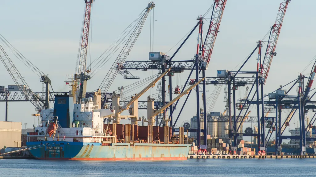 Přístav v italském městě Ravenna