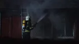 Zásah hasičů v Kaplické ulici v Praze 4
