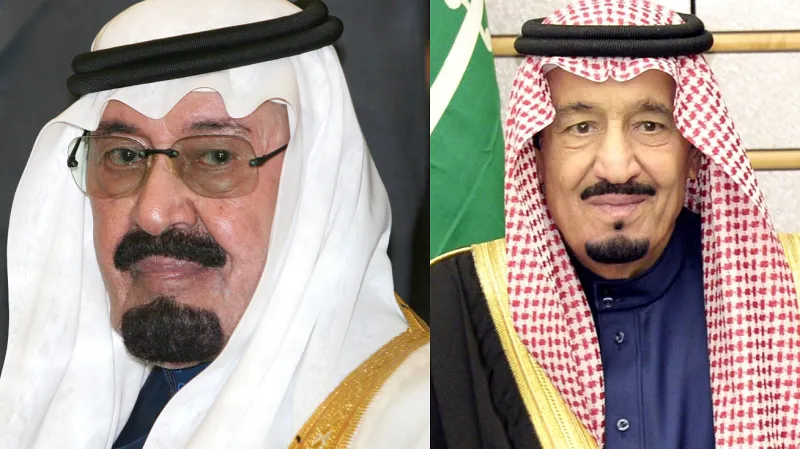 Abdalláh ibn Abdal Azíz Saúd a jeho bratr Salmán