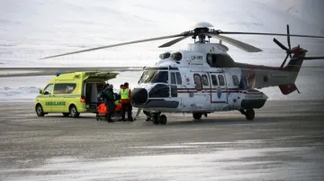 Vrtulník převezl zraněného Čecha do nejbližší nemocnice