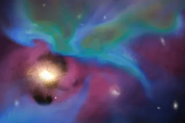 Velrybí černé díry potlačují vývoj hvězd, ukázal výzkum s brněnskou stopou