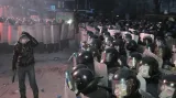 Střety demonstrantů s policií v Kyjevě