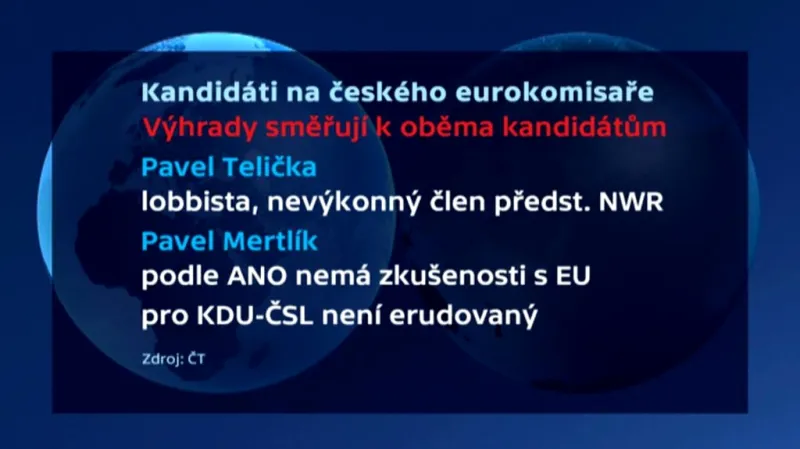 Kandidáti na eurokomisaře