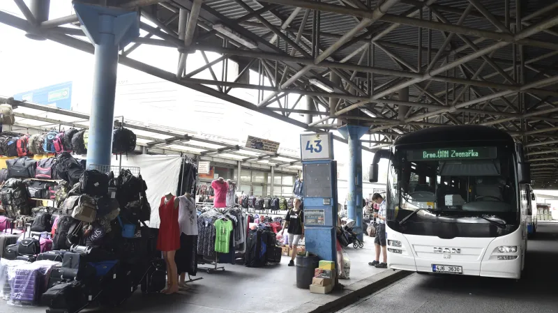 Autobusové nádraží Zvonařka před rekonstrukcí