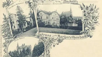 Lázně svaté Markéty v Prachaticích na začátku 20. století