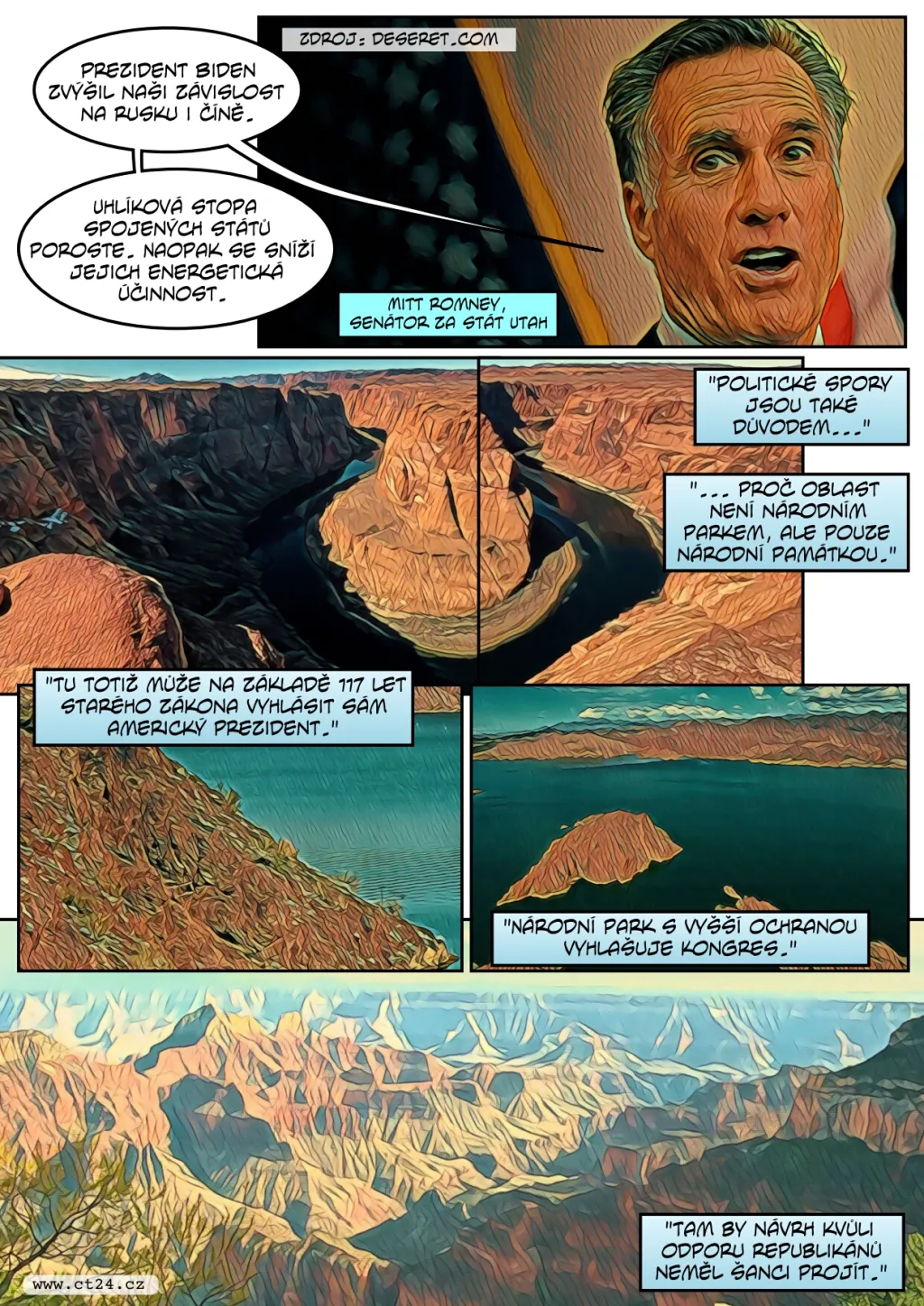 "Spojené státy mají novou národní památku, která se nachází nedaleko známého Grand Canyonu "