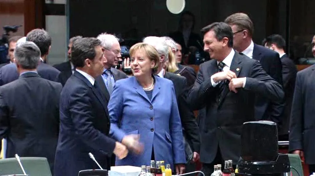 Merkelová a Sarkozy
