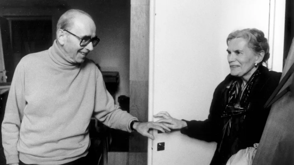 Jiří Kolář a Běla Kolářová (1993)