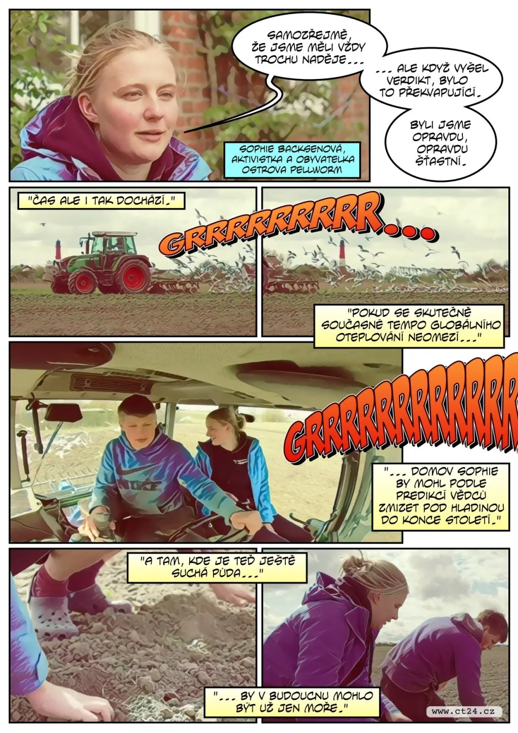 Němka bojuje za farmu na ostrově