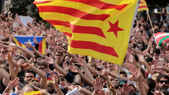 Mítink stoupenců katalánské nezávislosti