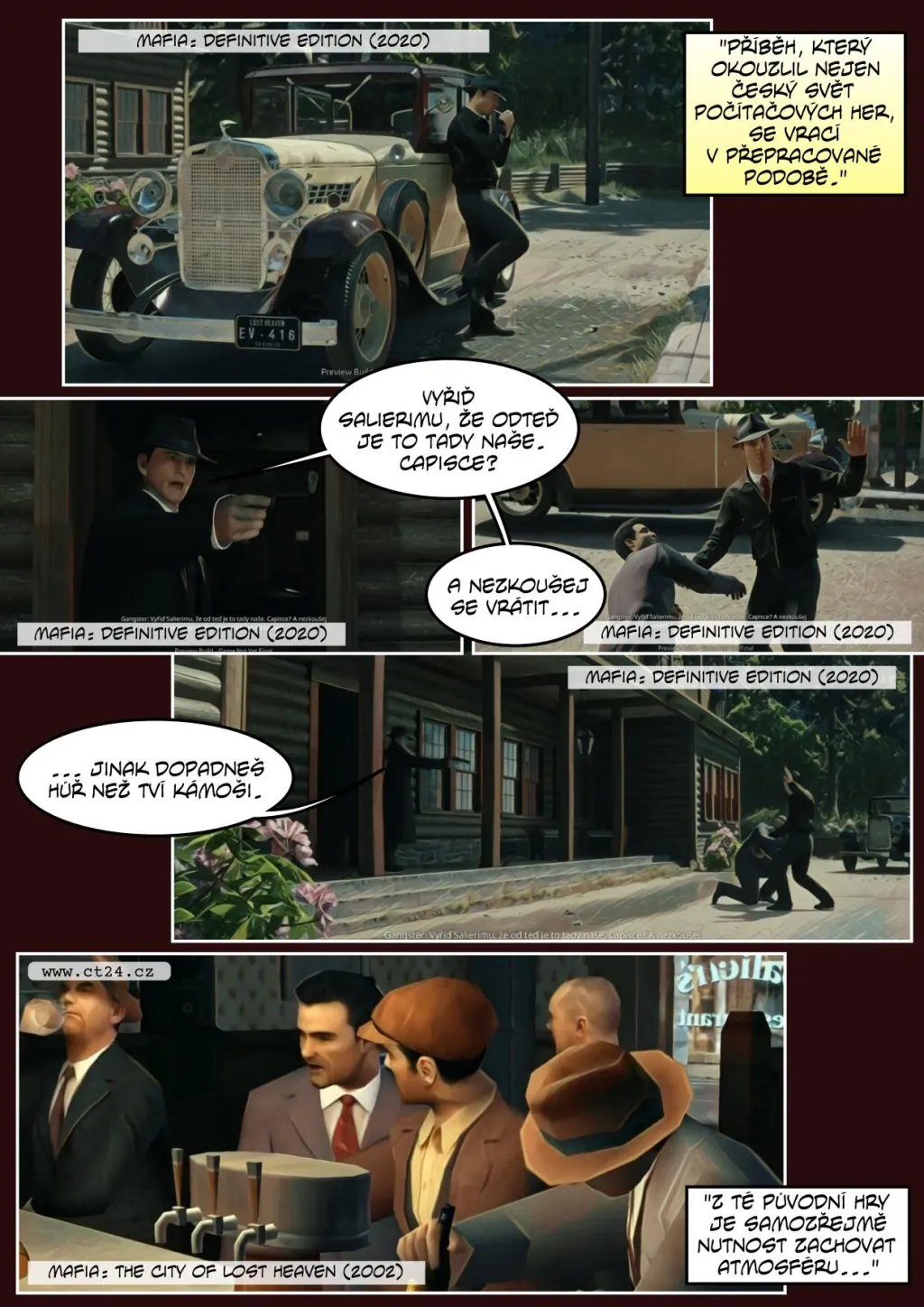 Vyšel remake úspěšné hry Mafia