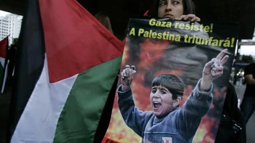 Protesty na podporu Palestiny zažilo i Sao Paulo
