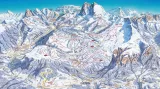 Středisko Alpe di Siusi - plán sjezdovek