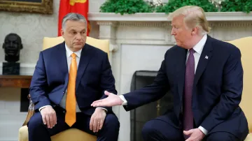 Setkání Viktora Orbána s Donaldem Trumpem v Bílém domě, snímek z května 2019