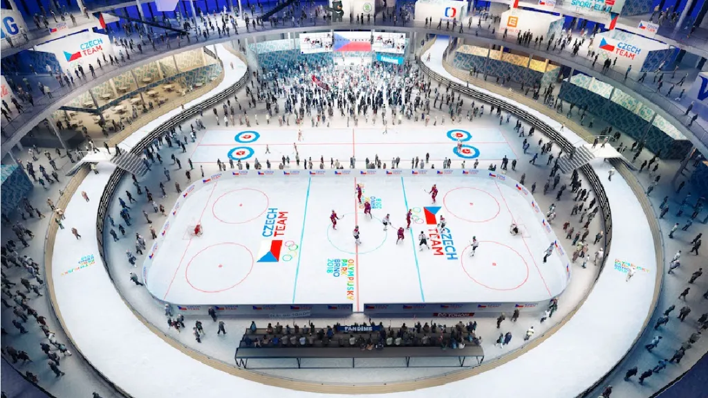 Vizualizace Olympijského parku Brno