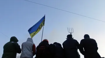 Ukrajinští demonstranti