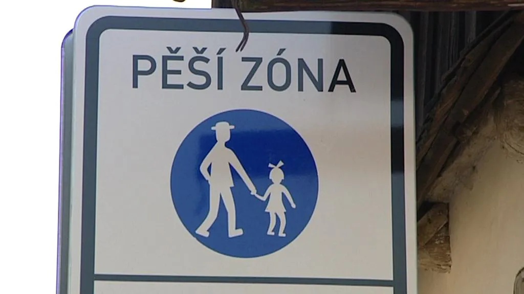 Pěší zóna v Opočně